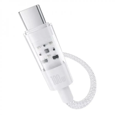 Кабель Baseus Gem Fast-Charging Data Cable Type-C to Type-C 100W 1m White (P10373000211-00) 20031 фото