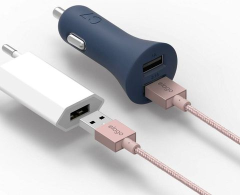 USB Кабель Elago Aluminum для iPhone, iPad (Pink) 1549 фото