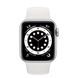 Apple Watch Series 6 44mm Silver Aluminum Case with White Sport Band (M00D3) 3749 фото 2