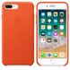 Кожаный чехол Apple Leather Case Bright Orange (MRGD2) для iPhone 8 Plus / 7 Plus 1858 фото 3