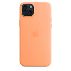 Чехол Apple iPhone 15 Plus Silicone Case with MagSafe - Orange Sorbet (MT173) 7828 фото