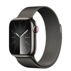 Apple Watch Series 9 GPS + Cellular 41mm Graphite Stainless Steel Case with Graphite Milanese Loop (MRJA3) 4485 фото