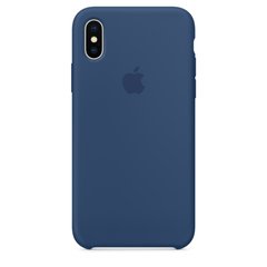 Силиконовый чехол для iPhone X, цвет «космический синий» (MQT42)  1286 фото