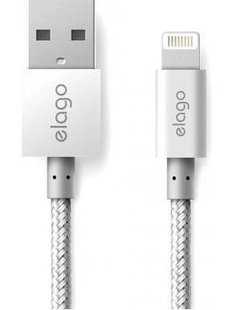 USB Кабель Elago Aluminum для iPhone, iPad (White) 1550 фото