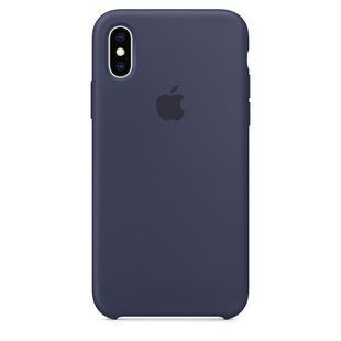 Чохол силіконовий Apple iPhone XS Silicone Case (MRW92) Midnight Blue 4111 фото