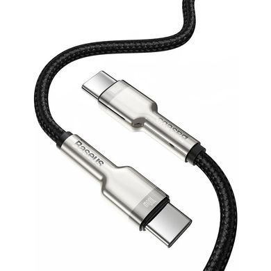 Кабель Baseus Type-C to Type-C Cafule Metal Black 100W Fast Charge (5A) 2m, Black (CATJK-D01) 20032 фото