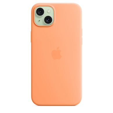 Чехол Apple iPhone 15 Plus Silicone Case with MagSafe - Orange Sorbet (MT173) 7828 фото