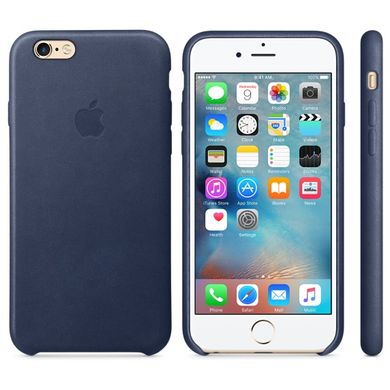 Чехол Apple Leather Case Midnight Blue (MKXU2) для iPhone 6/6s 287 фото