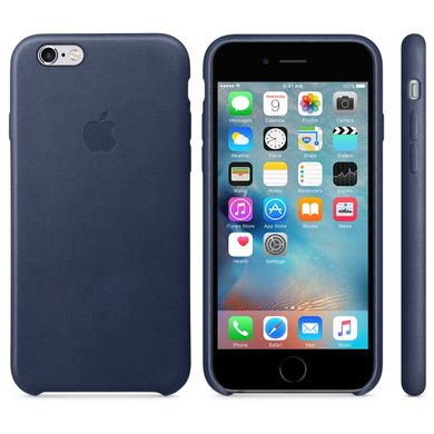 Чохол Apple Leather Case Midnight Blue (MKXU2) для iPhone 6/6s 287 фото