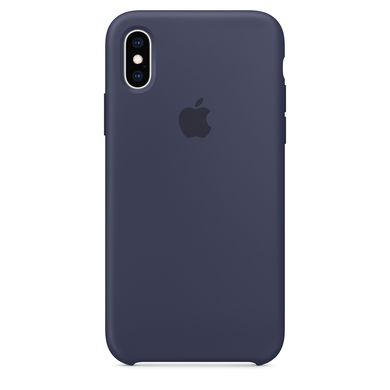 Чехол силиконовый Apple iPhone XS Silicone Case (MRW92) Midnight Blue 4111 фото