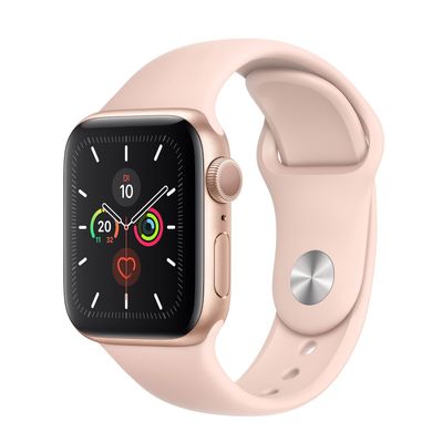 Apple Watch Series 5 (GPS) 40mm Gold Aluminum Case with Pink Sand Sport (MWV72) 3476 фото
