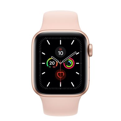 Apple Watch Series 5 (GPS) 40mm Gold Aluminum Case with Pink Sand Sport (MWV72) 3476 фото