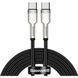 Кабель Baseus Type-C to Type-C Cafule Metal Black 100W Fast Charge (5A) 2m, Black (CATJK-D01) 20032 фото 1