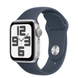 Apple Watch SE 2 GPS 40mm Silver Aluminum Case with Storm Blue Sport Band - M/L (MRE23) 4251 фото 1