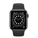 Apple Watch Series 6 40mm Space Gray Aluminum Case with Black Sport Band (MG133) 3750 фото 2