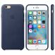 Чохол Apple Leather Case Midnight Blue (MKXU2) для iPhone 6/6s 287 фото 2