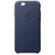 Чохол Apple Leather Case Midnight Blue (MKXU2) для iPhone 6/6s 287 фото 1