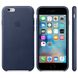 Чехол Apple Leather Case Midnight Blue (MKXU2) для iPhone 6/6s 287 фото 3