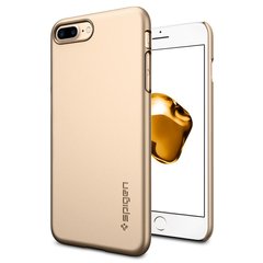 Чохол пластиковий Spigen Thin Fit золото шампанського для iPhone 7 Plus / 8 Plus 1975 фото