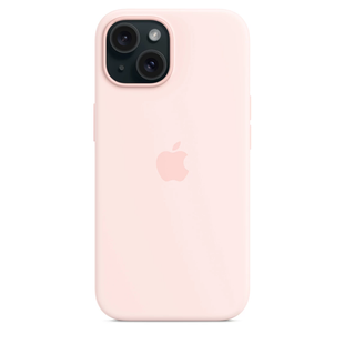 Чехол Apple iPhone 15 Silicone Case with MagSafe - Light Pink (MT0U3) 7843 фото