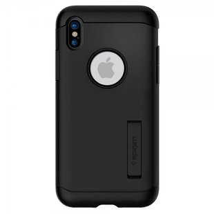 Чохол Spigen Slim Armor Black для iPhone X 1301 фото