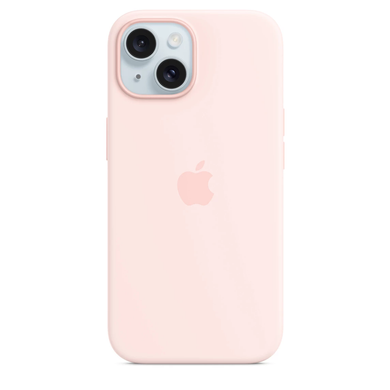 Чехол Apple iPhone 15 Silicone Case with MagSafe - Light Pink (MT0U3) 7843 фото
