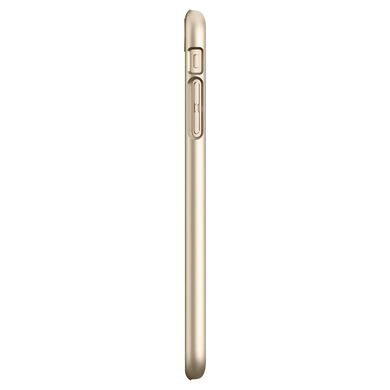 Чехол пластиковый Spigen Thin Fit золото шампанского для iPhone 7 Plus / 8 Plus  1975 фото