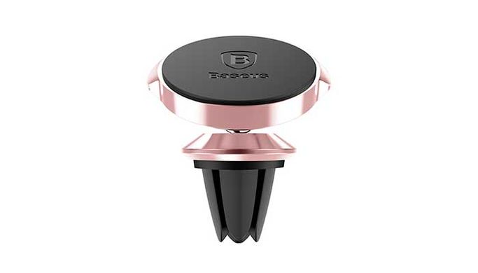 Автотримач Baseus Small Ears Series Magnetic suction bracket (Air outlet type) Rose Gold (SUER-A0R) 1347 фото