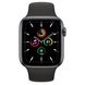 Apple Watch SE 44mm Space Gray Aluminum Case with Black Sport Band (MYDT2) 3765 фото 2