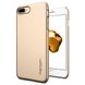 Чехол пластиковый Spigen Thin Fit золото шампанского для iPhone 7 Plus / 8 Plus  1975 фото