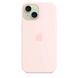 Чохол Apple iPhone 15 Silicone Case with MagSafe - Light Pink (MT0U3) 7843 фото 3