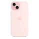 Чохол Apple iPhone 15 Silicone Case with MagSafe - Light Pink (MT0U3) 7843 фото 5
