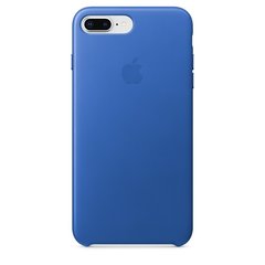 Оригинальный кожаный чехол Apple Leather Case Electric Blue (MRG92) для iPhone 8 Plus / 7 Plus 1860 фото