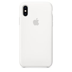 Чехол силиконовый Apple iPhone XS Silicone Case (MRW82) White