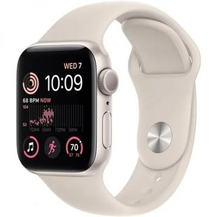 Смарт-годинник Apple Watch SE 2 GPS 40mm Starlight Aluminum Case with Starlight Sport Band (MNJP3) 7702 фото