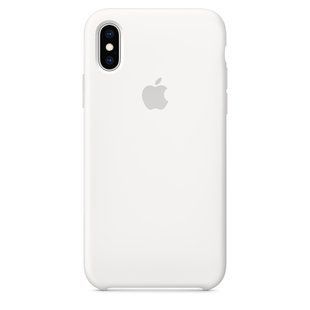 Чохол силіконовий Apple iPhone XS Silicone Case (MRW82) White 4112 фото
