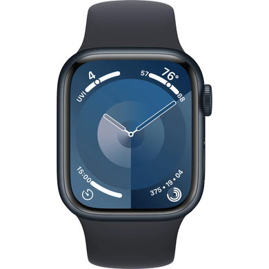 Apple Watch Series 9 GPS 41mm Midnight Aluminum Case with Midnight Sport Band - M/L (MR8X3) 4453 фото