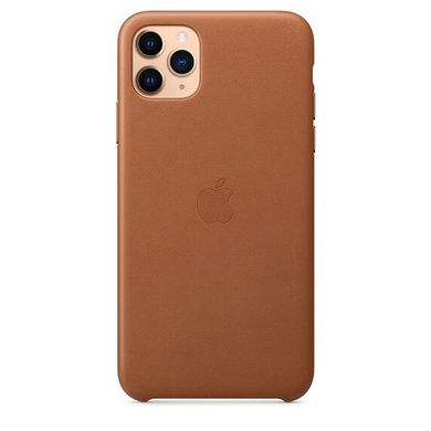 Чехол шкіряний Apple Leather Case для iPhone 11 Pro Max Saddle Brown (MX0D2)