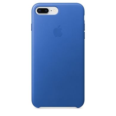 Оригинальный кожаный чехол Apple Leather Case Electric Blue (MRG92) для iPhone 8 Plus / 7 Plus 1860 фото