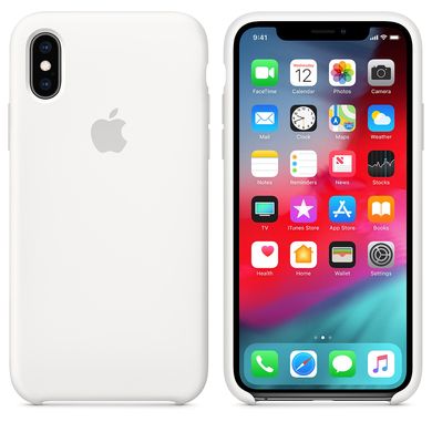 Чохол силіконовий Apple iPhone XS Silicone Case (MRW82) White
