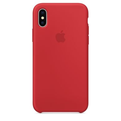 Силиконовый чехол Apple для iPhone X PRODUCT (RED) (MQT52)  1287 фото