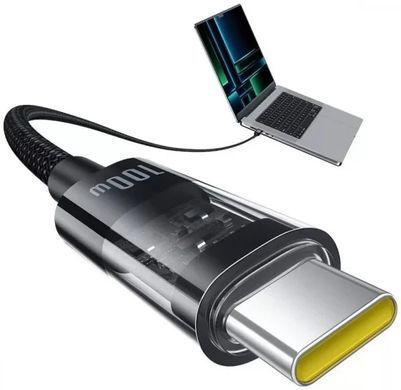 Кабель Baseus Gem Fast-Charging Data Cable Type-C to Type-C 100W 1m Black (P10373000111-00) 20033 фото