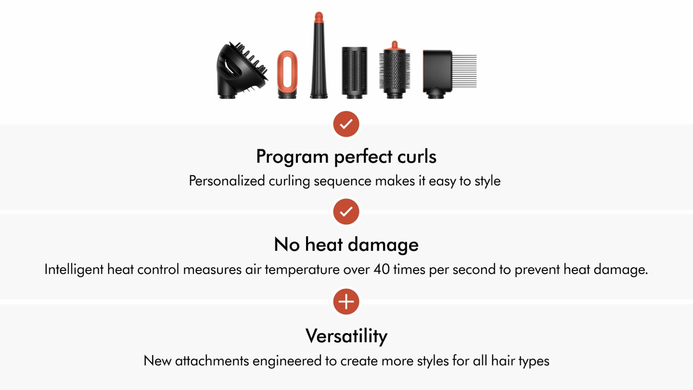 Стайлер для вьющихся волос Dyson Airwrap i.d. Multi-Styler and Dryer Curly to Coily - Strawberry Bronze/Blush Pink (581137-01) EU 80023 фото