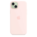 Чохол Apple iPhone 15 Plus Silicone Case with MagSafe - Light Pink (MT143) 7829 фото 4