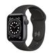 Apple Watch Series 6 44mm Space Gray Aluminum Case with Black Sport Band (M00H3) 3751 фото 1