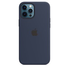 Чохол Apple Silicone Case with MagSafe Deep Navy (MHLD3) для iPhone 12 Pro Max