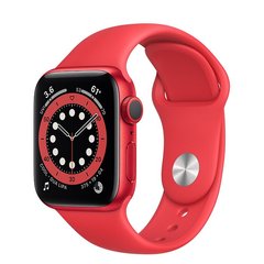 Apple Watch Series 6 40mm Red Aluminum Case with (PRODUCT) RED Sport Band (M00A3)