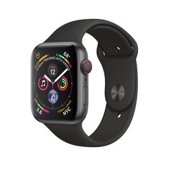 Apple Watch Series 4 (GPS+LTE) 44mm Space Gray Aluminum Case with Black Sport Band (MTUW2)