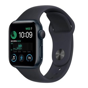 Смарт-годинник Apple Watch SE 2 GPS 44mm Midnight Aluminum Case with Midnight Sport Band (MNK03) 7703 фото