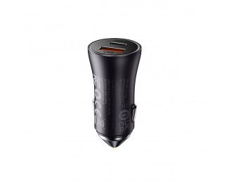 Автомобільний зарядний пристрій Baseus Golden Contactor Max USB 60W Black (CGJM000113) 3886 фото